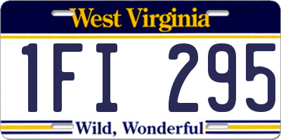 WV license plate 1FI295