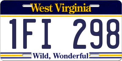 WV license plate 1FI298