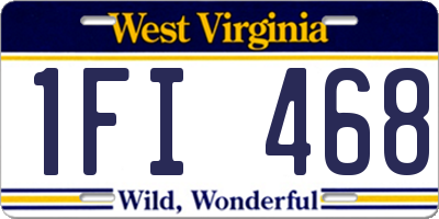 WV license plate 1FI468