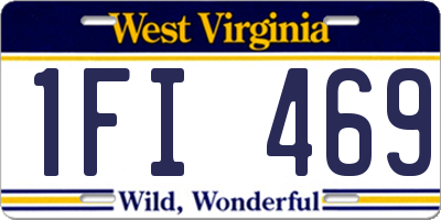 WV license plate 1FI469