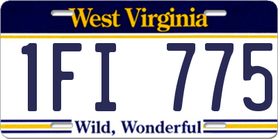 WV license plate 1FI775