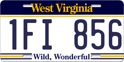 WV license plate 1FI856