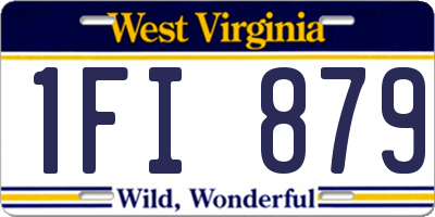 WV license plate 1FI879