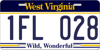 WV license plate 1FL028