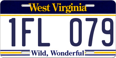 WV license plate 1FL079