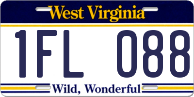 WV license plate 1FL088