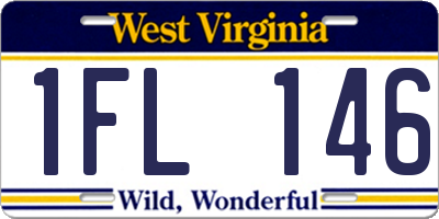 WV license plate 1FL146