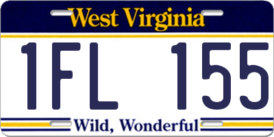 WV license plate 1FL155