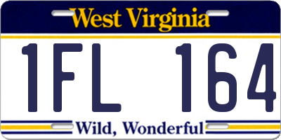 WV license plate 1FL164