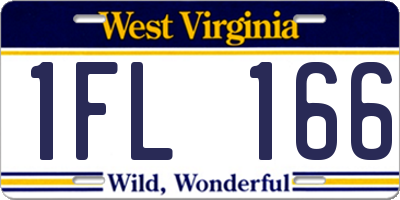 WV license plate 1FL166