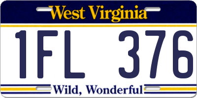 WV license plate 1FL376