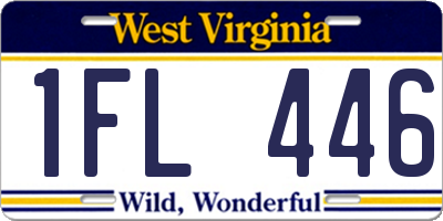 WV license plate 1FL446