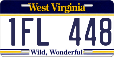 WV license plate 1FL448