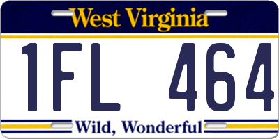 WV license plate 1FL464