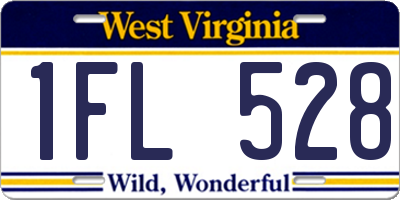 WV license plate 1FL528