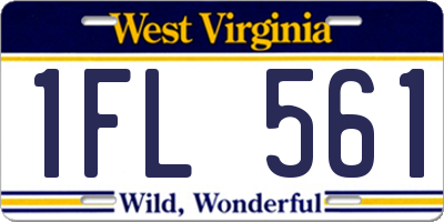 WV license plate 1FL561
