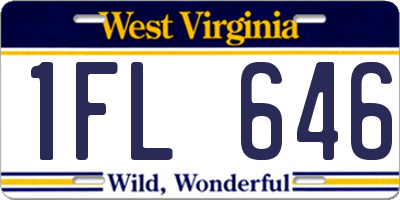 WV license plate 1FL646