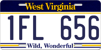 WV license plate 1FL656