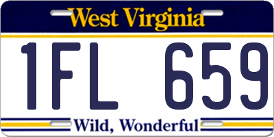 WV license plate 1FL659