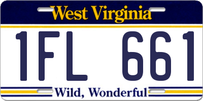 WV license plate 1FL661