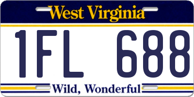 WV license plate 1FL688