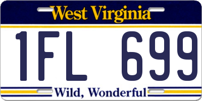 WV license plate 1FL699