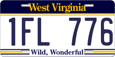 WV license plate 1FL776