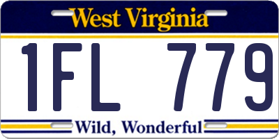 WV license plate 1FL779