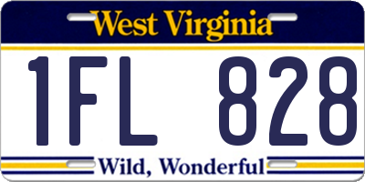 WV license plate 1FL828