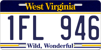WV license plate 1FL946