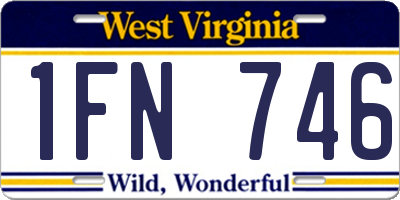 WV license plate 1FN746