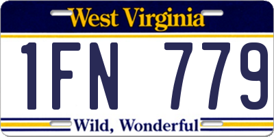 WV license plate 1FN779