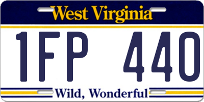 WV license plate 1FP440