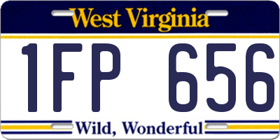 WV license plate 1FP656