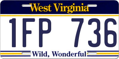 WV license plate 1FP736