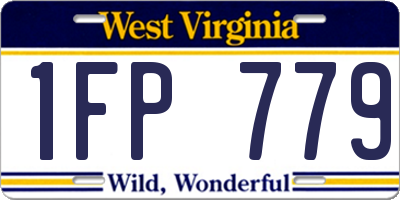 WV license plate 1FP779