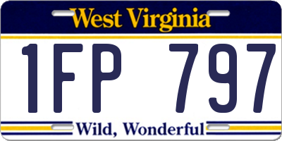WV license plate 1FP797