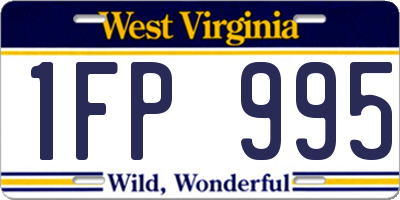 WV license plate 1FP995