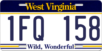 WV license plate 1FQ158