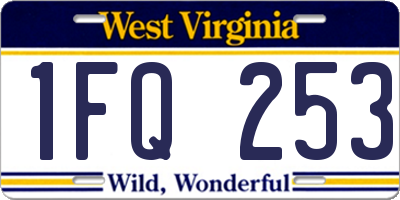 WV license plate 1FQ253