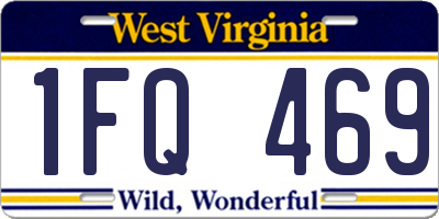 WV license plate 1FQ469