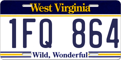 WV license plate 1FQ864