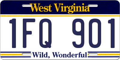 WV license plate 1FQ901