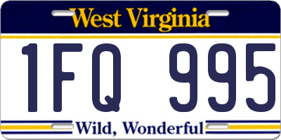 WV license plate 1FQ995