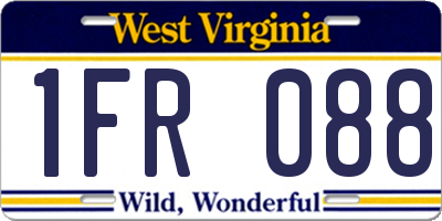 WV license plate 1FR088