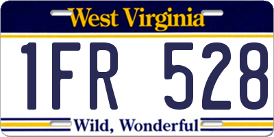 WV license plate 1FR528