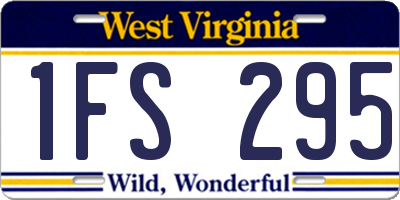 WV license plate 1FS295