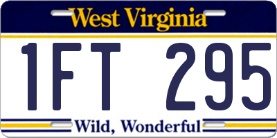 WV license plate 1FT295