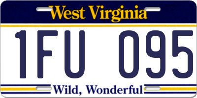 WV license plate 1FU095