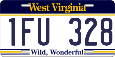 WV license plate 1FU328